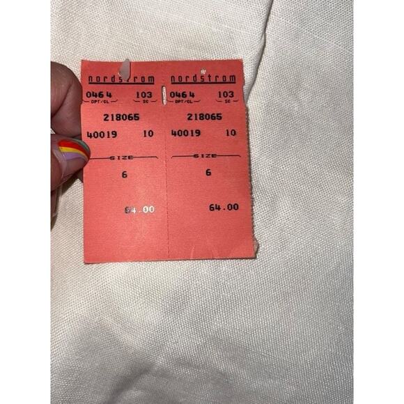 Point of View Collection Women's 90s Cropped Blazer 100% Linen White Size 6 - Picture 11 of 14